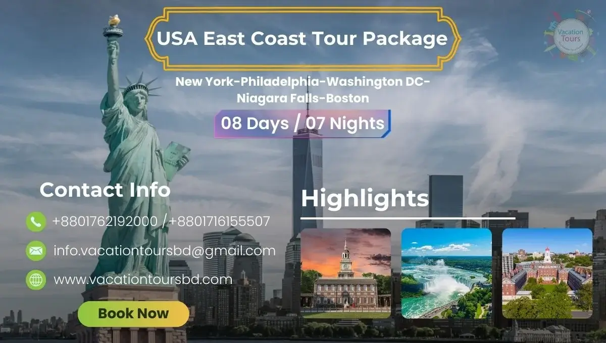 usa east coast tour package